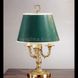 Настольная лампа Nervilamp C04/3 GREEN SHADE, Зелёный, Зеленый