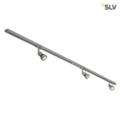 Комплект шинної системи SLV 3xPuri 143194, сірий, Сірий, Сріблястий, Сріблястий
