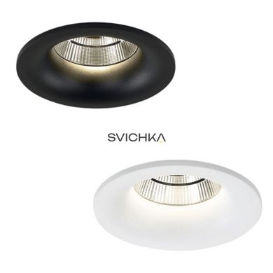 Врізний точковий світильник LED SVK-D82830BK, Чорний, Чорний, Чорний