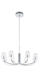 Підвісний світильник Eglo NOVENTA 1 96514, Вишневий, Хром, Хром, Білий, Прозорий