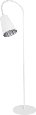 Торшер WIRE SILVER TK-Lighting 5166-5166, Білий, Білий, Сріблястий