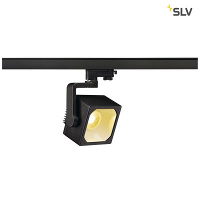 Світильник для шинної системи SLV 3Ph, EURO CUBE 152750, Чорний, Чорний