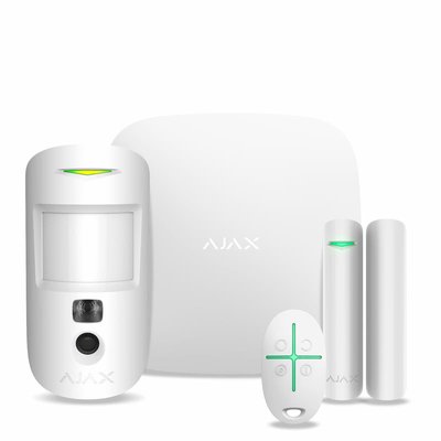 Комплект сигналізації Ajax StarterKit Cam білий, Білий