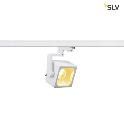 Світильник для шинної системи SLV 3Ph, EURO CUBE 152751, Білий, Білий