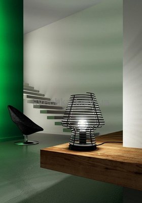 Настільна лампа Zava Bustier 9005, Чорний, Чорний