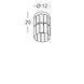 Стельовий світильник Kolarz Prisma 1344.11MQ.5.KpTV, Хром, Різнокольоровий