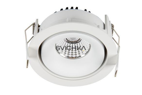 Врізний точковий світильник LED 3000К DA-6490BR-WW, Білий, Білий