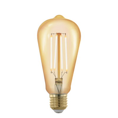 Лампа Eglo філаментна золота, що диммується, LM LED E27 ST64 1700K 11696
