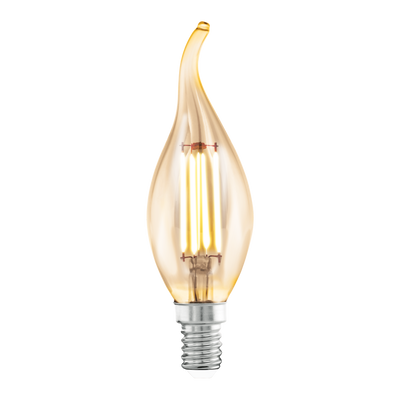 Лампа Eglo філаментна бурштин LM LED E14 (DECO ITEMS) CF35 2200K 11559