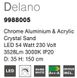Підвісний світильник Nova luce Delano 8 Chrome