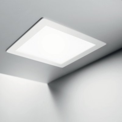 Ideal Lux GROOVE 20W SQUARE 3000K - WHITE 124001