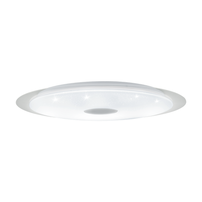 Світлодіодний стельовий світильник з пультом дистанційного керування Eglo MORATICA-A 98223, Белый;Прозрачный, Білий, Прозорий
