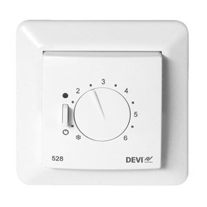 Терморегулятор з датчиком температури повітря Devireg™ 527, Білий, Білий